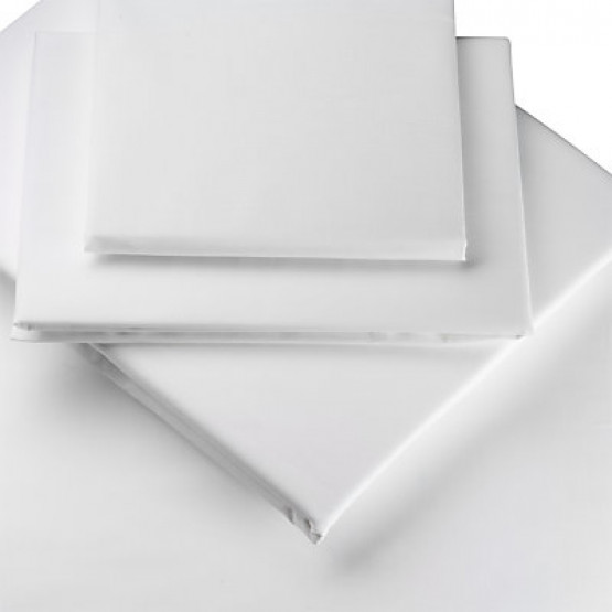 Lençol Solteiro com Elástico Percal 200 fios Branco 90cmx190xcm30cm - Sultan