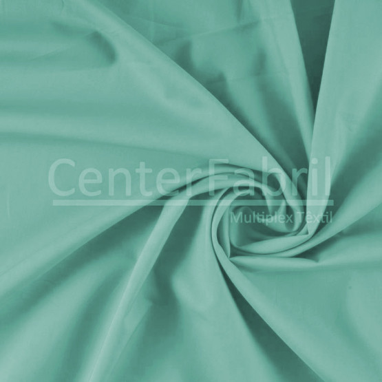 Tecido Tricoline Fio 60 Liso Verde Piscina Largura 140cm 100%algodão 85gr/m2