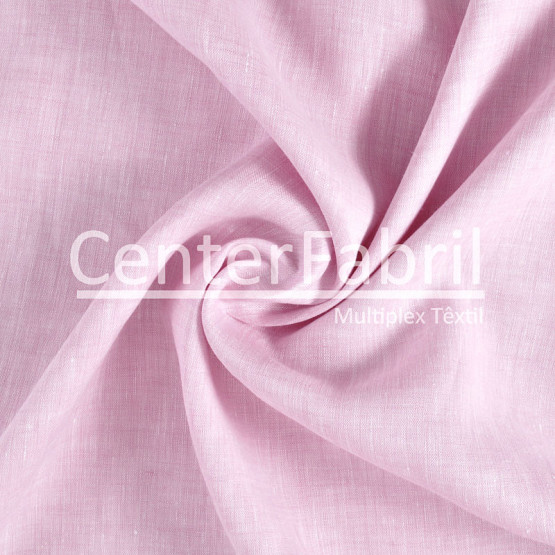 Tecido Cambraia Linho Mescla Rosa Larg 145cm 100% Linho ref. 180FT 125gr/m². Conserv 1-I/2-2/3-3/4-2/5-1/6-8