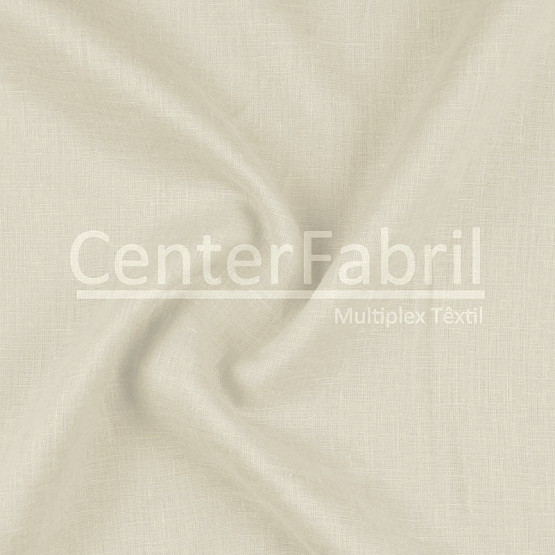 Tecido Cambraia Linho Bege/Caqui Lg145cm 100%Linho ref.180/201 cor10473 - 125 gr/m²