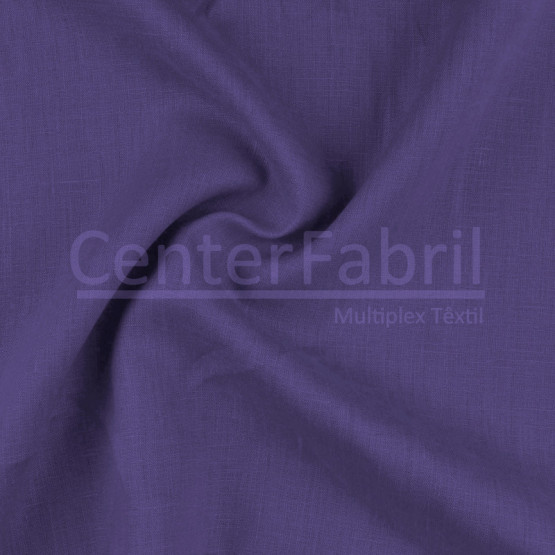 Tecido Cambraia Linho Violeta Lg145cm 100%Linho ref.180/201 cor10467 - 125 gr/m²