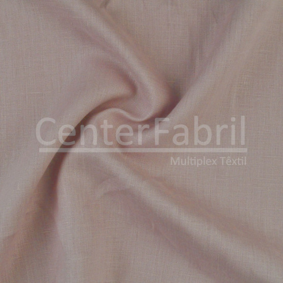 Tecido Cambraia Linho Rosê Larg 145cm 100% Linho ref.180/201 - 125gr/m²