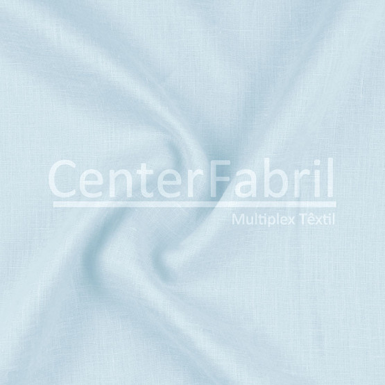 Tecido Cambraia Linho Azul Claro Larg 145cm 100% Linho ref.180/201 - 125gr/m²