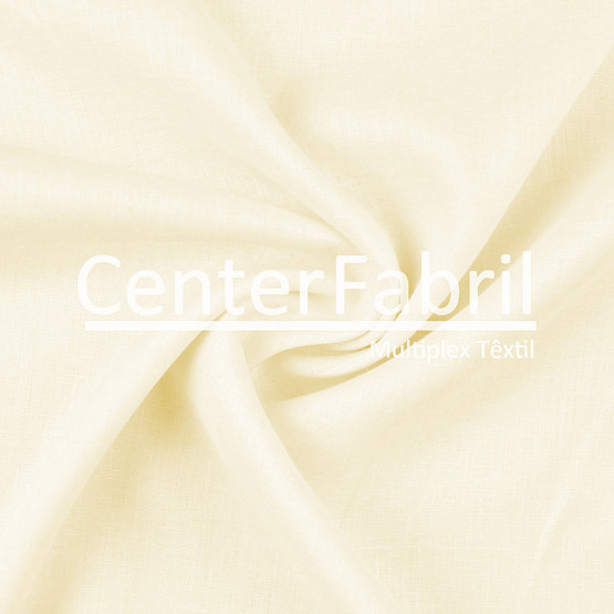 Tecido Cambraia Linho Marfim Lg145cm 100%Linho ref.180/201 cor10466 - 125 gr/m²