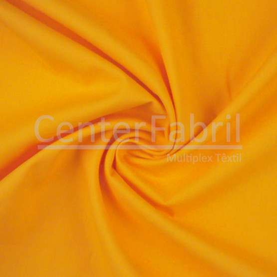 Tecido Tricoline Galles Lisa Amarelo Gema Larg 1,50mt 100% algodão - TP1530 -120gr/m²