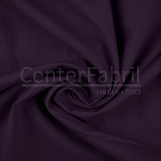 Tecido Tricoline Galles Lisa Roxo Larg 1,50mt 100% algodão - TP1530 -120gr/m²