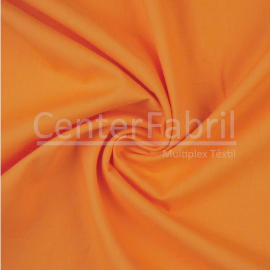 Tecido Tricoline Liso Laranja Largura 150cm 100%Algodão - Conserv1-I/2-2/3-3/4-1/5-3/6-8/6-3
