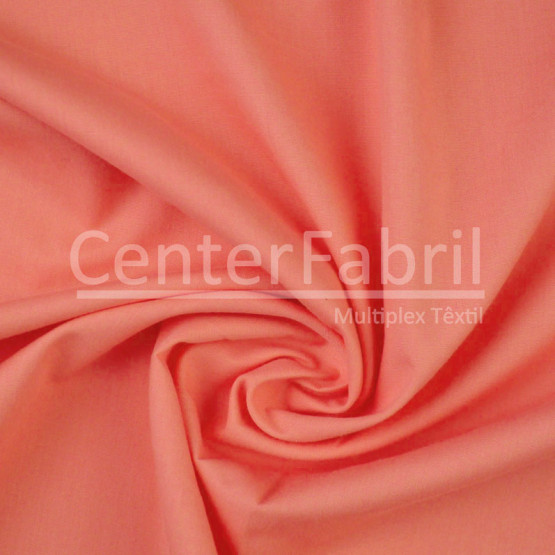 Tecido Tricoline Liso Coral Largura 150cm 100%Algodão - Conserv1-I/2-2/3-3/4-1/5-3/6-8/6-3