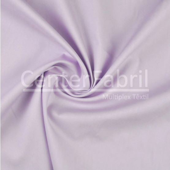 Tecido Tricoline lisa Fio50 Lilás  Larg 1,47mt 100% algodão