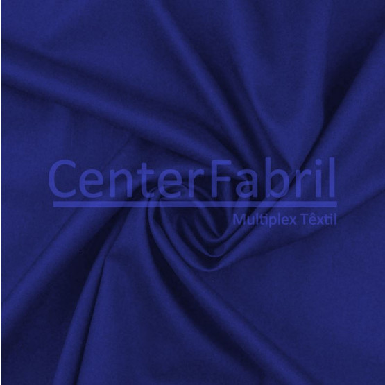 Tecido Tricoline Lisa Azul Royal Larg 1,47mt 100% Algodão 108gr/m2