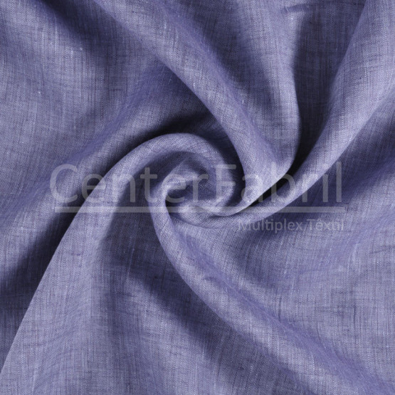 Tecido Cambraia Linho Mescla Azul Claro e Escuro Larg 145cm 100% Linho ref. 180FT 125gr/m². Conserv 1-I/2-2/3-3/4-2/5-1/6-8