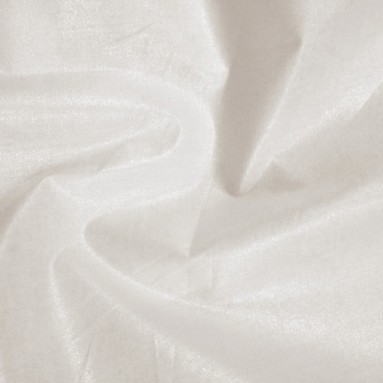 Tecido Cambraia Lisa Branca OffWhite Roma 3 c/ Brilho/Glitter Fio 60 Larg.1,40mt 100% Algodão - 70gr/m²