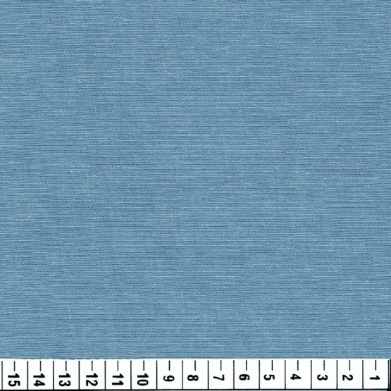 Tecido Leve Mescla Chambray Azul Médio 100%Algodão