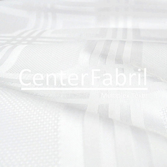 Tecido para Bordar Sierra Branco Largura 140cm  52%Algodão 48%Viscose