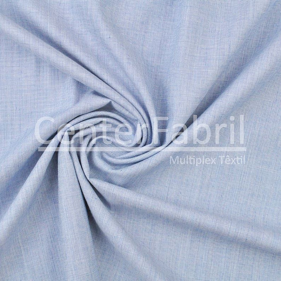 Tecido Tricoline Fila Fil Azul Largura 147cm 100%Algodão