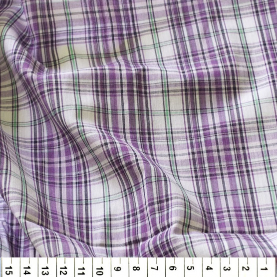 Tecido Tricoline xadrez Fio Tinto Lg 1,47m 100%algodão