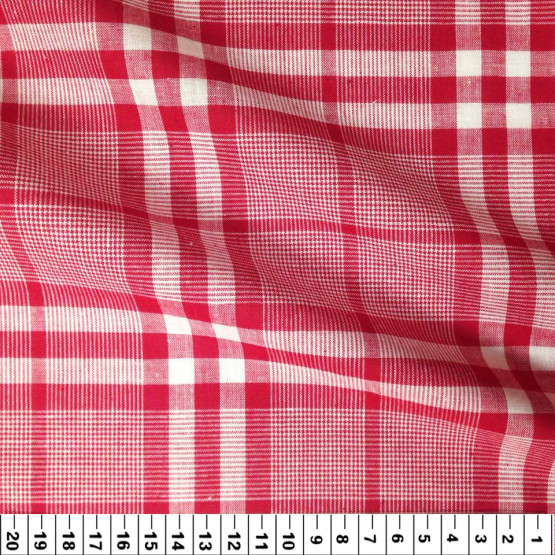 Tecido Tricoline xadrez fio tinto Lg 1,47m 100%algodão