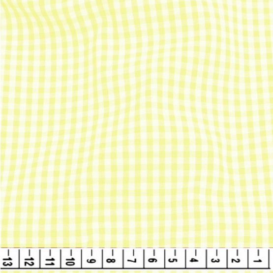 Tecido Tricoline Xadrez Vichy 8XM Amarelo Larg 150cm 100%algodão