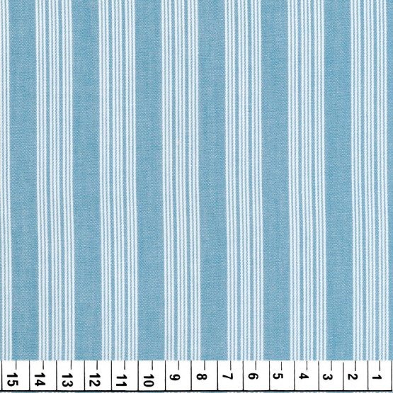 Tecido Tricoline Listrado Jeans Fio Tinto Larg150cm 100%algodão 112gr/m2