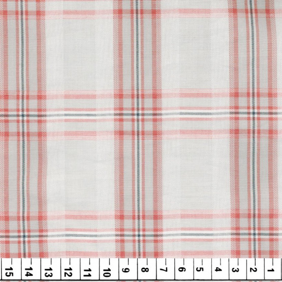 Tecido Tricoline Xadrez Fio Tinto Larg 150cm 100%algodão 112gr/m2