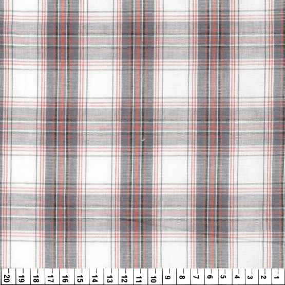 Tecido Tricoline Xadrez Fio Tinto Larg 150cm 100%algodão 112gr/m2