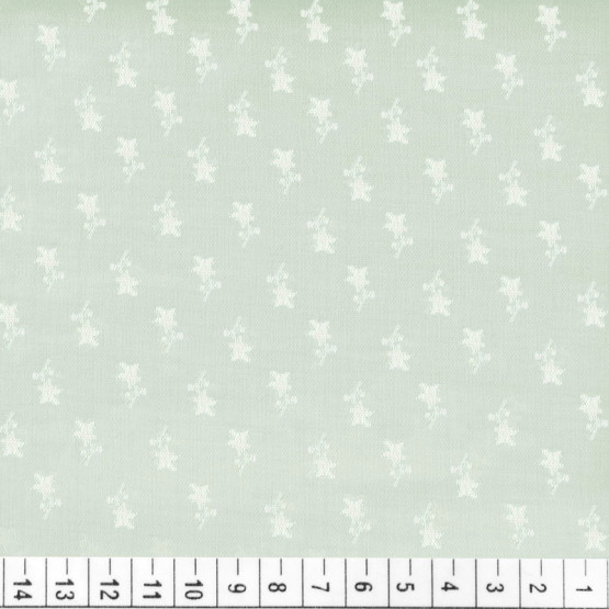 Tecido Algodão Leve Jacquard Dupla Face Verde e Branco Larg.1,50m 100%Algodão
