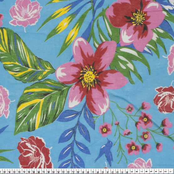 Chitão estampado 100% algodão Larg.140cm