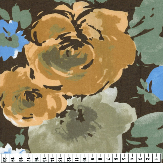 Tricoline  Floral Grande Larg. 1,47mt 100%algodão Promo R$26,90 por R$ 14,90