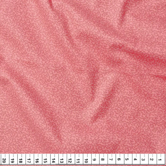 Tecido Tricoline Estampa Micro Floral Fundo Rosa Larg.150cm Comp.100% Algodão Preço por Metro -120gr/m² - LB,A2,S1,P3,LS5