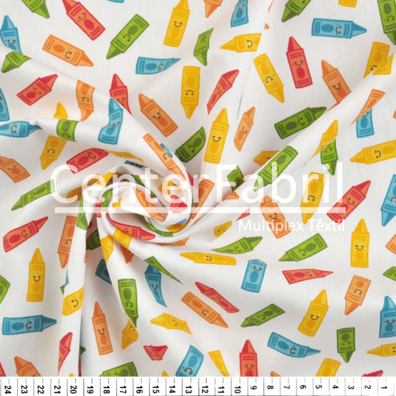 Tecido Tricoline Est Fundo Pillow Lapis  Largura 150cm -100%Algodão Conserv 1-I/2-2/3-2/4-1/5-2/6-1