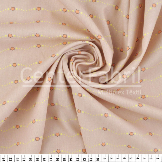 Tecido Tricoline Estampa Estrelas em Ondas Largura 150cm 100%Algodão Conserv 1-I/2-2/3-2/4-1/5-2/6-1