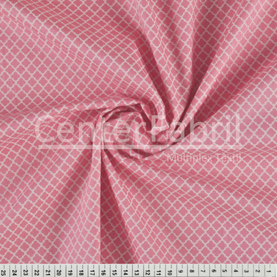 Tecido Tricoline Estampa Mini Vitral Pink Largura 150cm 100%Algodão Conserv 1-I/2-2/3-2/4-1/5-2/6-1