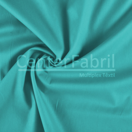 Tecido Tricoline Lisa Turquesa Largura 150cm 100%Algodão Conserv 1-I/2-2/3-2/4-1/5-2/6-1