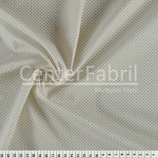 Tecido Tricoline Estampa Mini Poá Turquesa Largura 150cm 100%Algodão Conserv 1-I/2-2/3-2/4-1/5-2/6-1