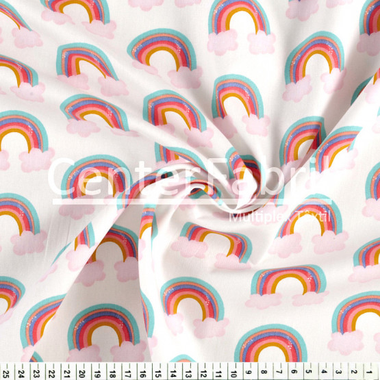 Tecido Tricoline Coleção Signature - Arco Iris Largura 147cm 100%Algodão Conserv 1-I/2-2/3-2/4-1/5-2/6-1