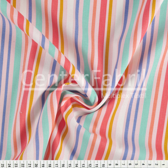 Tecido Tricoline Coleção Signature - Listrado Mágico Largura 147cm 100%Algodão Conserv 1-I/2-2/3-2/4-1/5-2/6-1