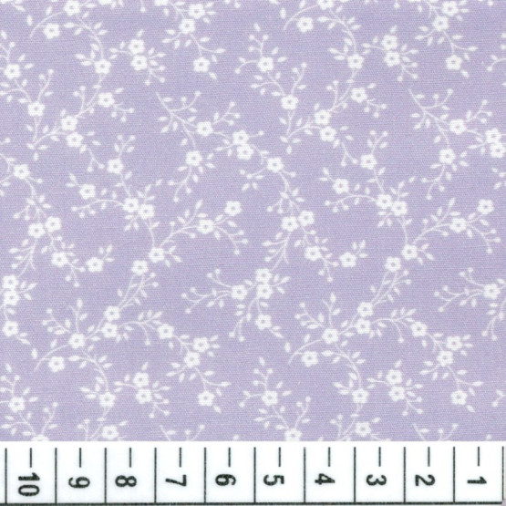 Tecido Tricoline Floral Liberty Lina Lilás Branco Larg 140cm 100%algodão 112gr/m2 promoção de R$ 26,90 por