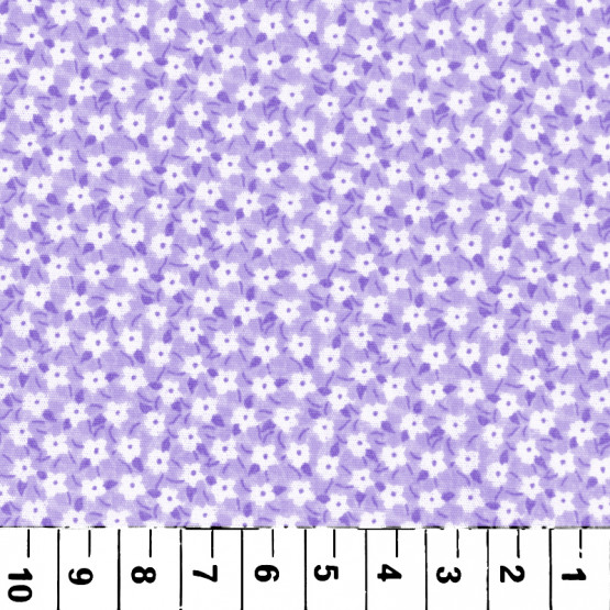 Tricoline estampada floral Lilas 100% algodão