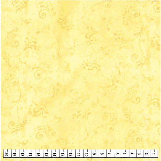 Tecido Tricoline Estampa Arabesco Textura 50 tons Amarelo Larg1,50m 100%Algodão