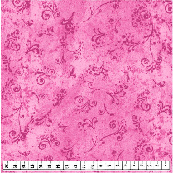 Tecido Tricoline Estampa Arabesco Textura 50 tons Rosa Pink Larg1,50m 100%Algodão