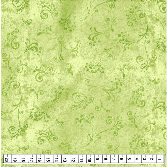 Tecido Tricoline Estampa Arabesco Textura 50 tons Verde Lima Larg1,50m 100%Algodão
