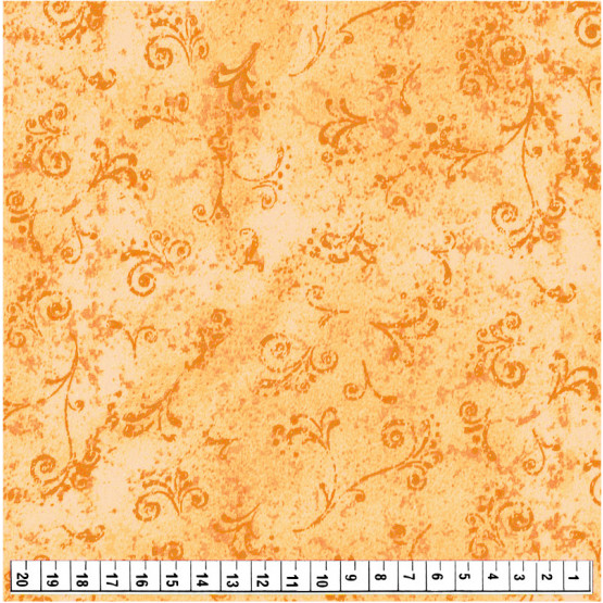 Tecido Tricoline Estampa Arabesco Textura 50 tons Mostarda Larg1,50m 100%Algodão