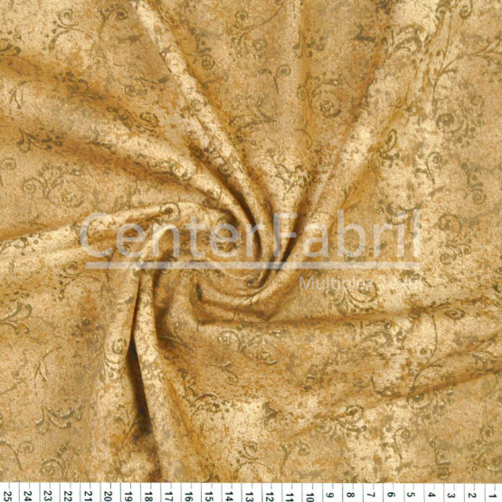 Tecido Tricoline Estampa Arabesco Textura 50 tons  Larg1,50m 100%Algodão