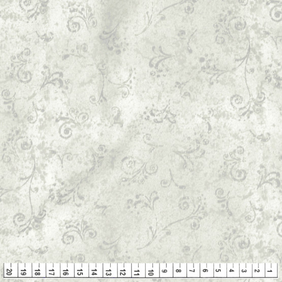 Tecido Tricoline Estampa Arabesco Textura 50 tons Perola Larg1,50m 100%Algodão