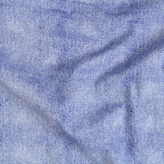 Tecido Tricoline Estampado Coleção Jeans Marinho 150cm 100%Algodão 