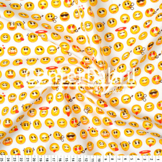Tecido Tricoline Estampado Coleção Emotions Largura 150cm 100%Algodão 