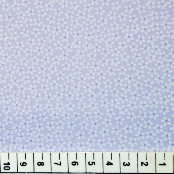 Tricoline estampada floral azul 100% algodão