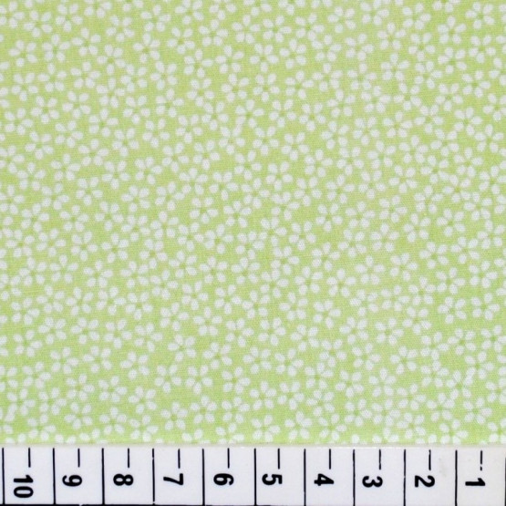 Tricoline estampada floral verde larg150cm 100% algodão