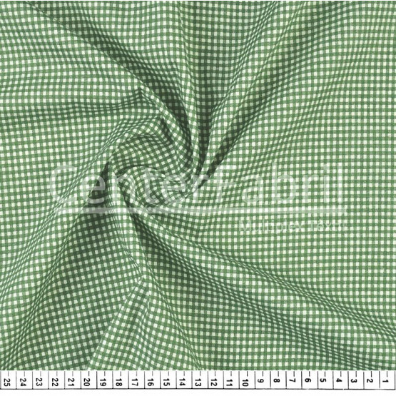 Tecido Tricoline Estampado Xadrez Verde Fdo Cru Larg.150cm 100%Algodão. Conserv1-I/2-2/3-2/5-3/6-2