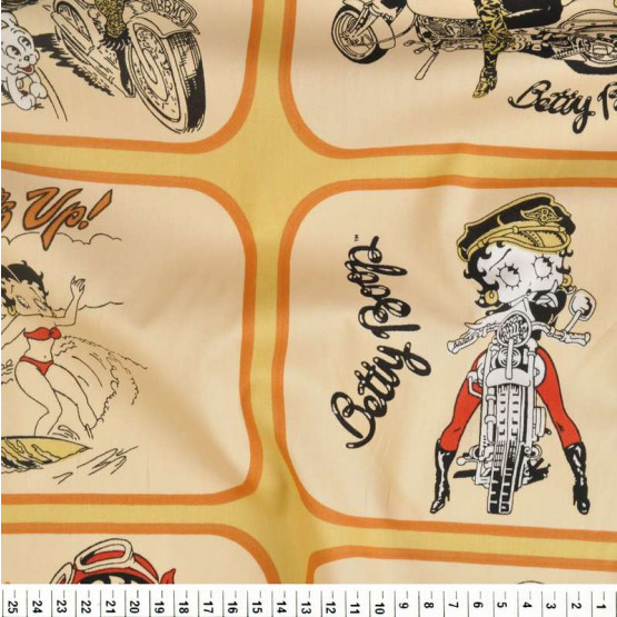 Tricoline Estampado Coleção Betty-Boop Aventura Larg.150cm 100%Algodão